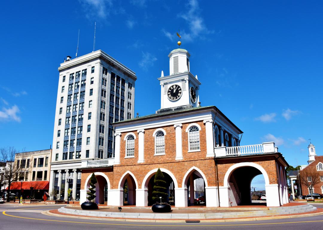 Historic Market House in downtown Fayetteville.
